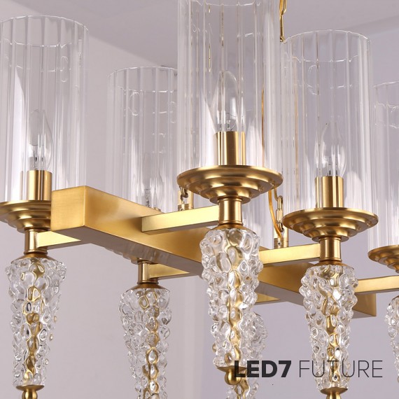 Ritz - Ice Rectangular Chandelier